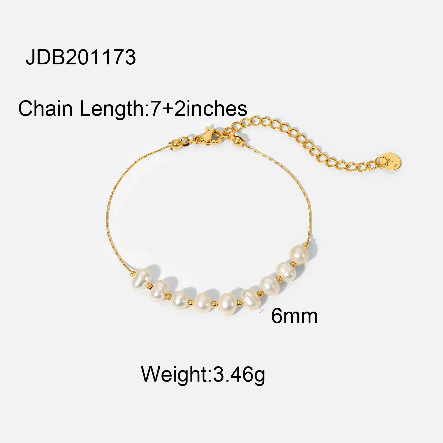 Riley Pearl Chain Bracelet - JDB201173