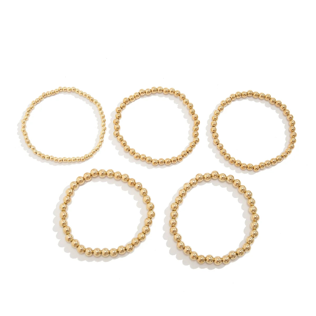 Oakleigh Stackable Bracelet Set - Gold 5-Piece Set