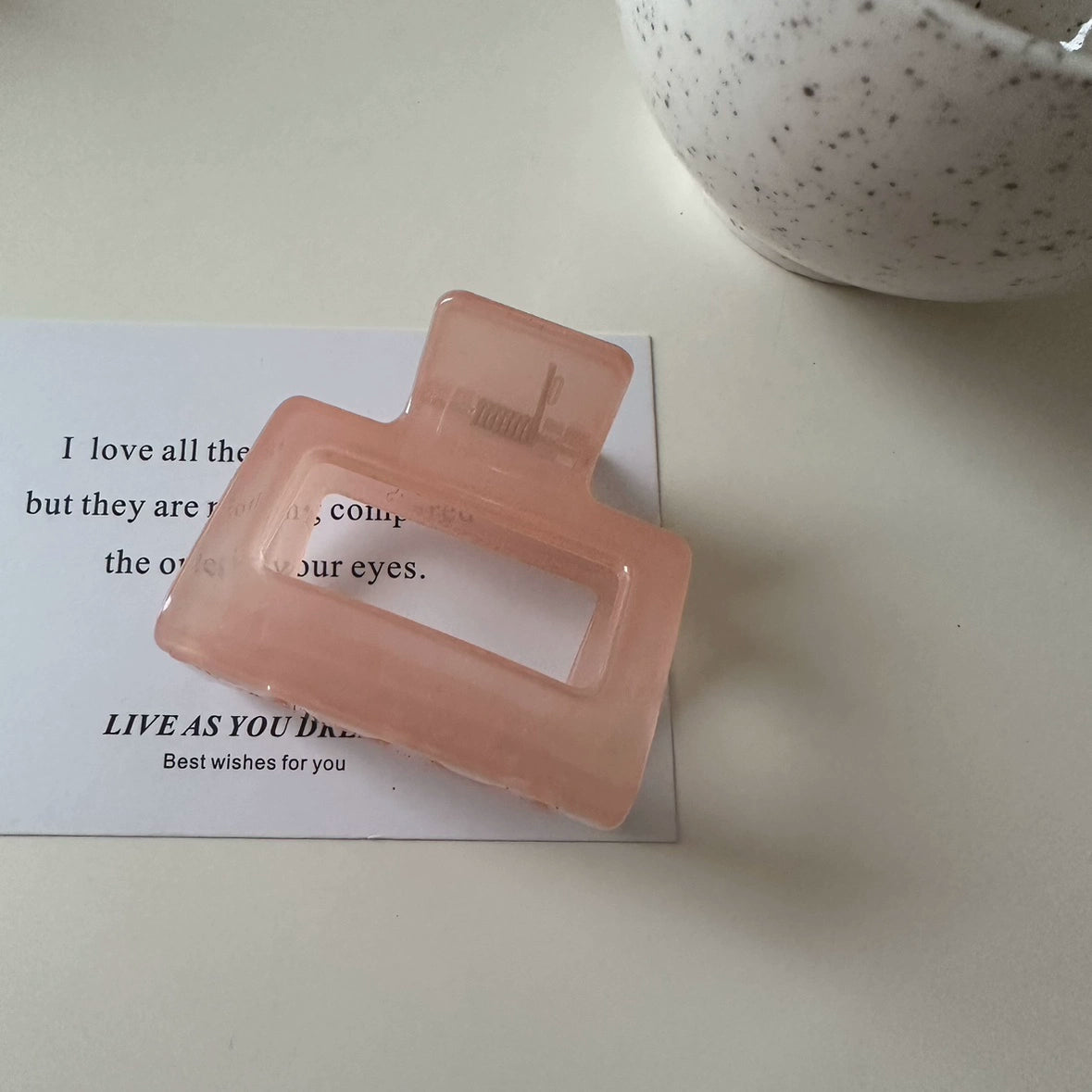 Perri Jelly Claw Clip - Orange Pink [PDVRODKQ]