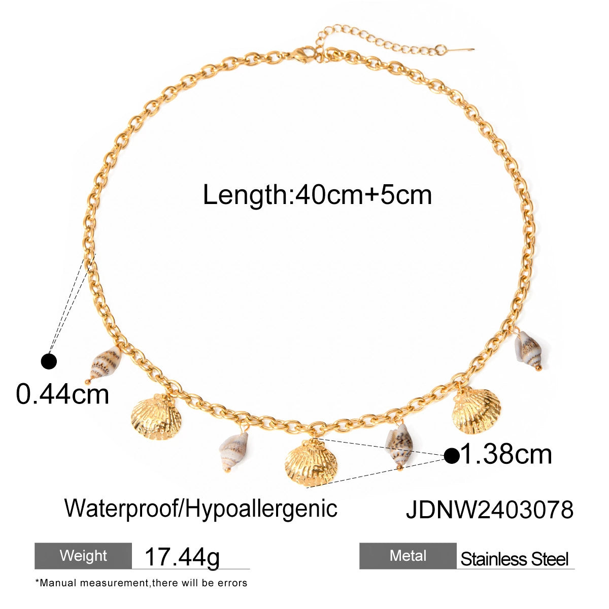 Reaghan Shell Charm Necklace - JDNW2403078 [NGZUKGTR]