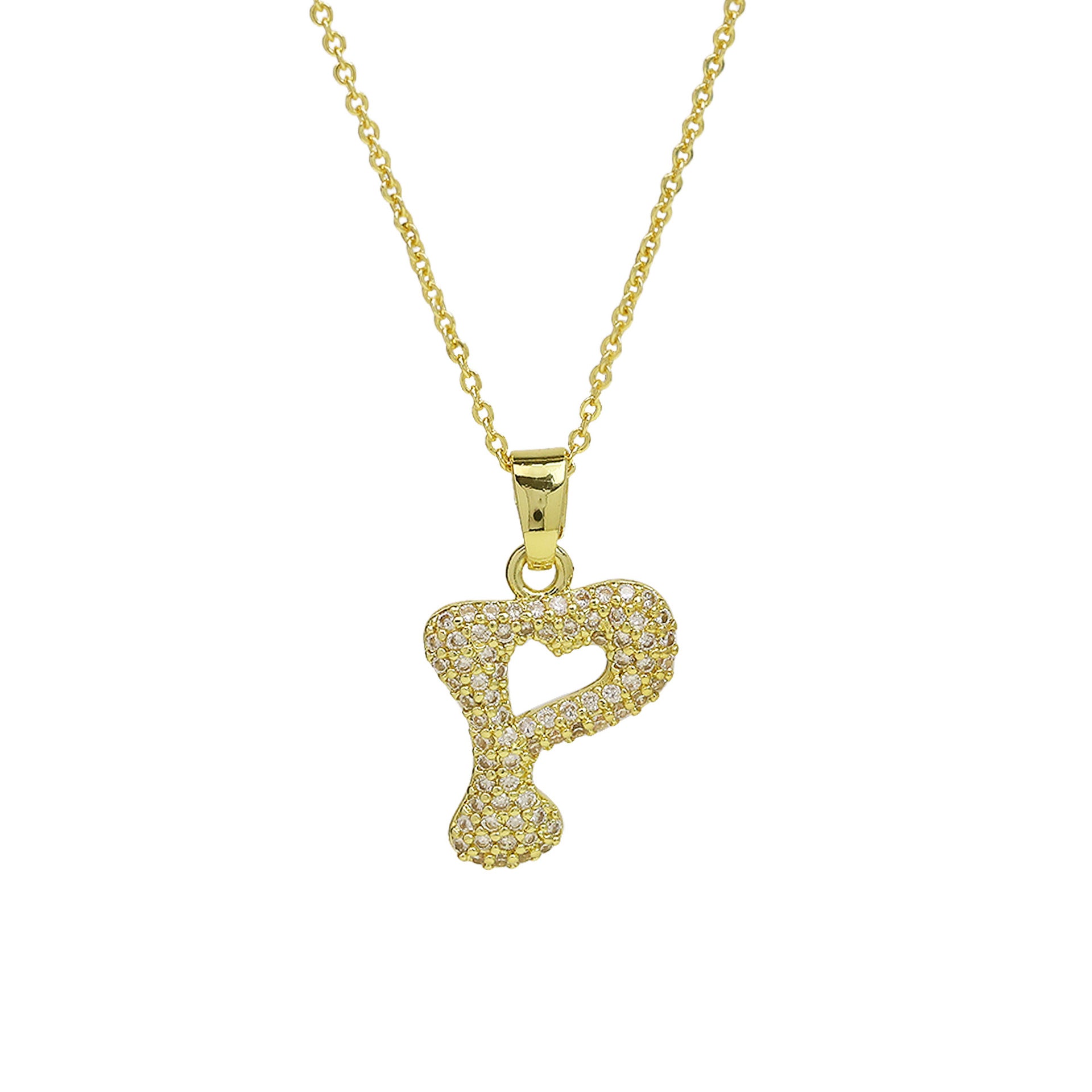 Fatou Bubble Initial Necklace - P [VNWISSLL]