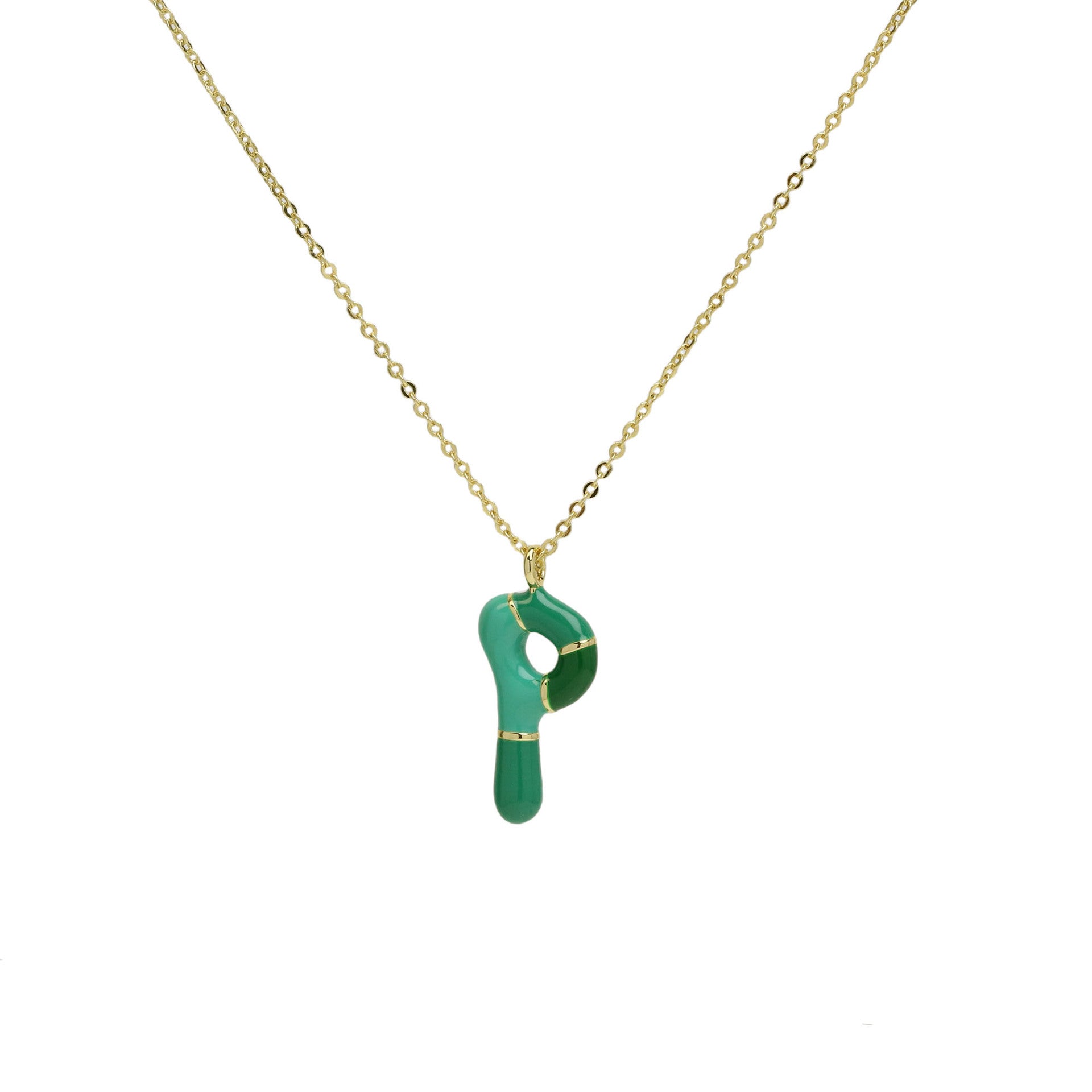 Esmae Bubble Initial Necklace - Necklace P [MGXQ4C39]
