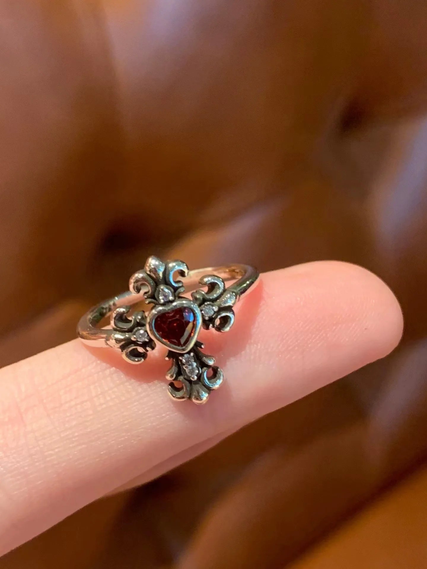 Galaxy Vintage Stackable Ring - Cross Design