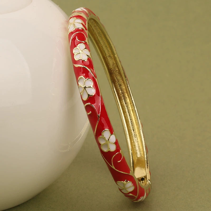 Zanyah Bloom Charm Bracelet - Red [6JLF2L8E]