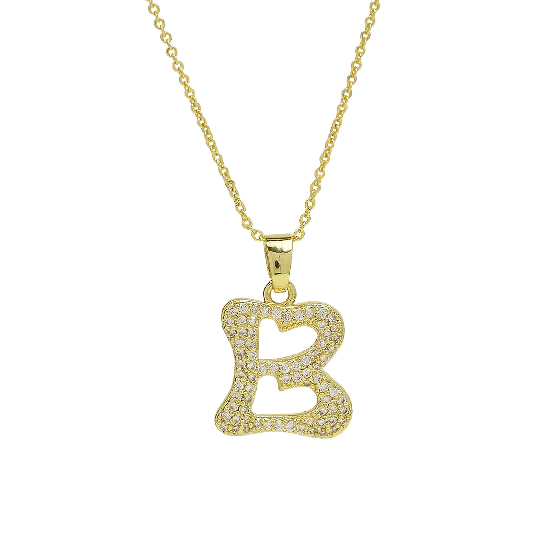 Fatou Bubble Initial Necklace - B [L77CU905]