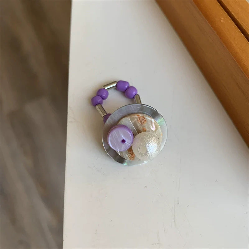 Annamarie Stackable Beaded Ring - W