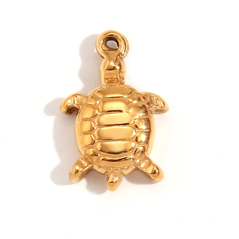 Kalayah Geometric Celestial Charms - Small Turtle Pendant [RG8AADQ8]