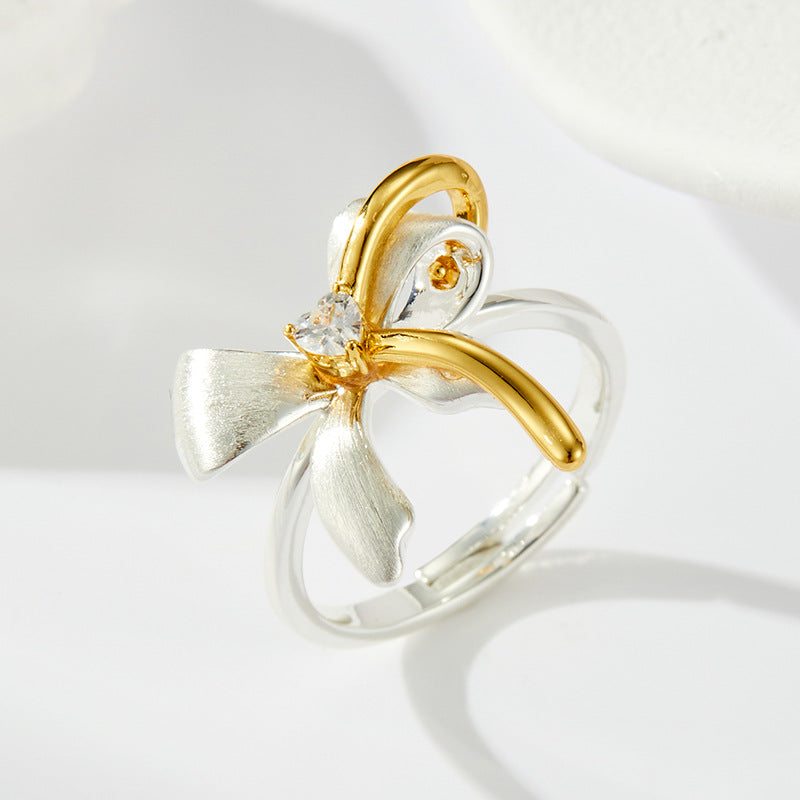 Ania Two-Tone Bow Ring - R17242B000 [H9LNYQ5D]
