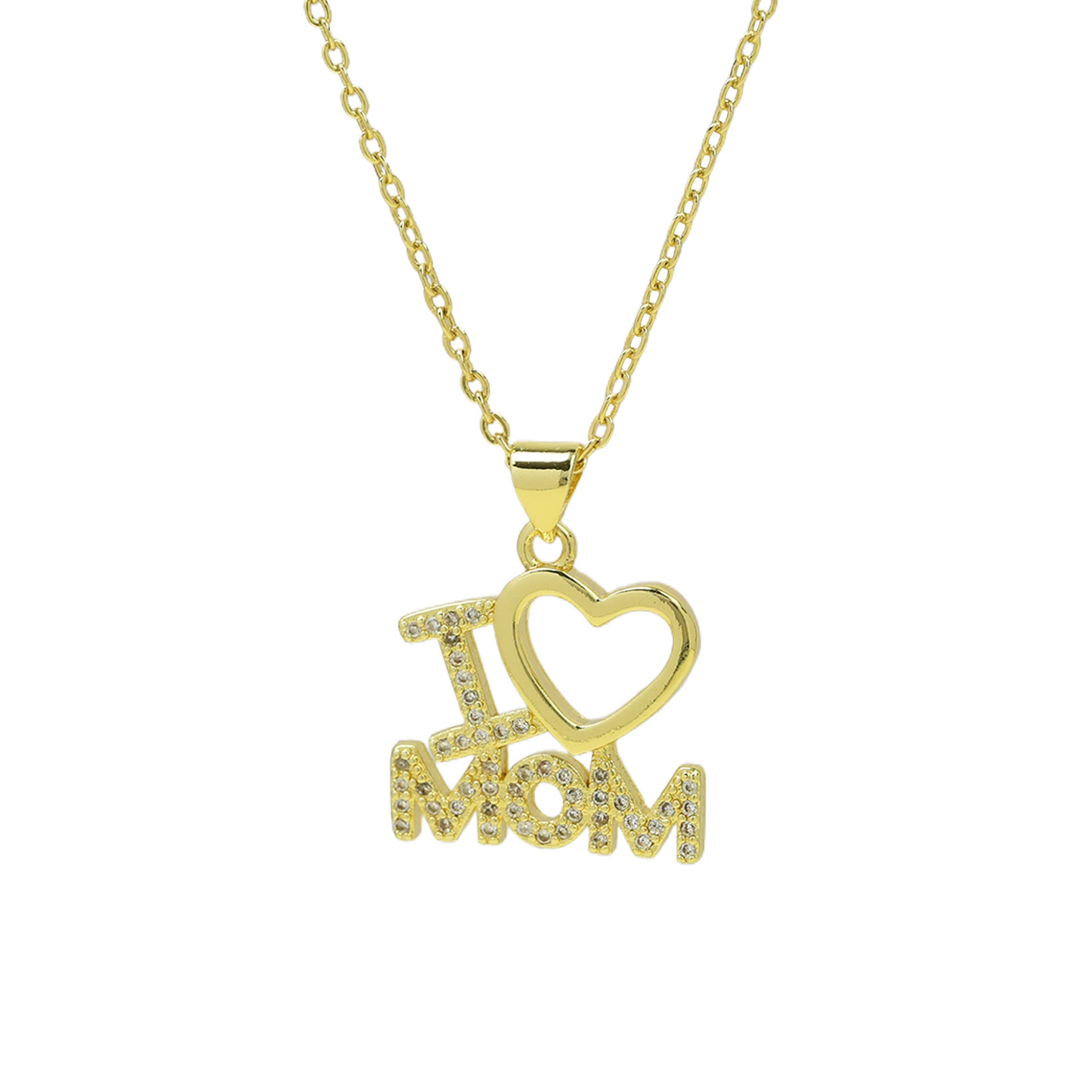 Saydee Zircon Mother Pendant Necklace - Design 4 [NCFVZHIR]