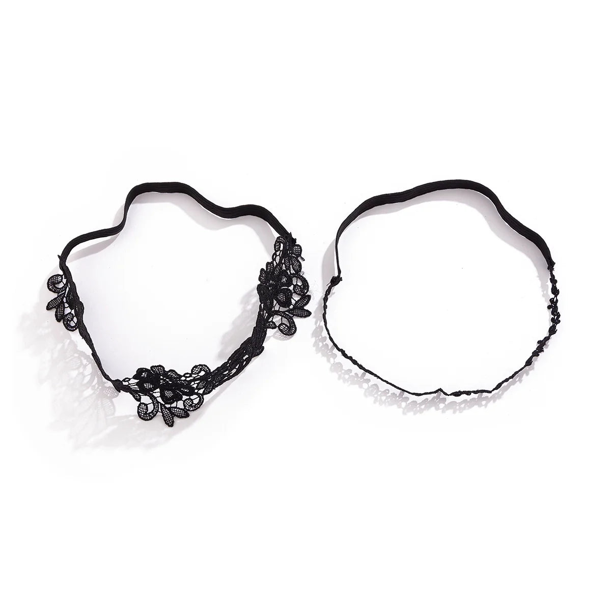 Avila Lace Thigh Chain Set - Black