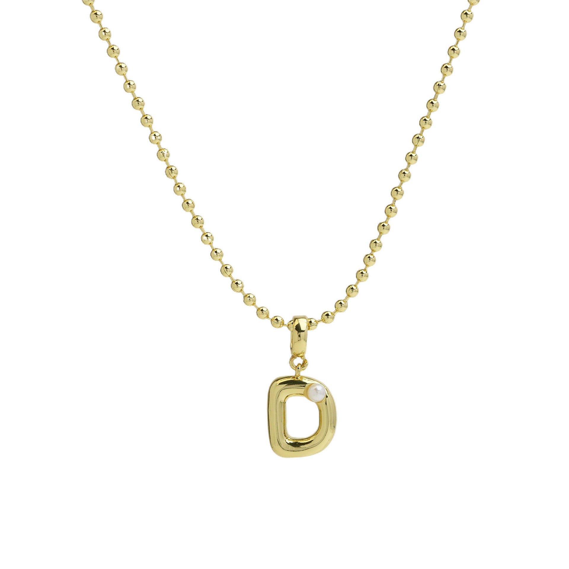 Savvy Bubble Initial Necklace - Letter D [4WHDH0OV]