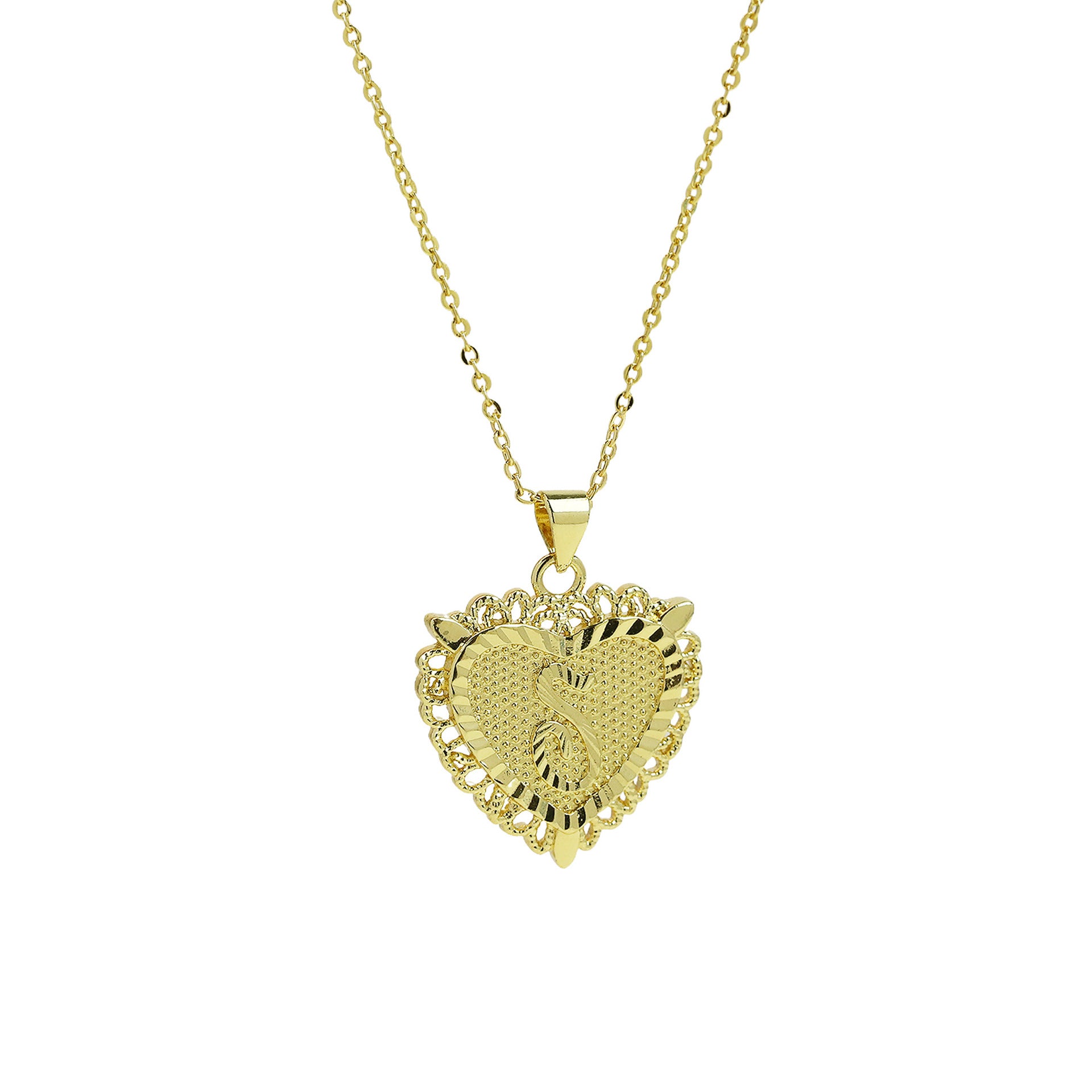 Jaidyn Dainty Initial Necklace - Necklace S [3F6A5N9B]