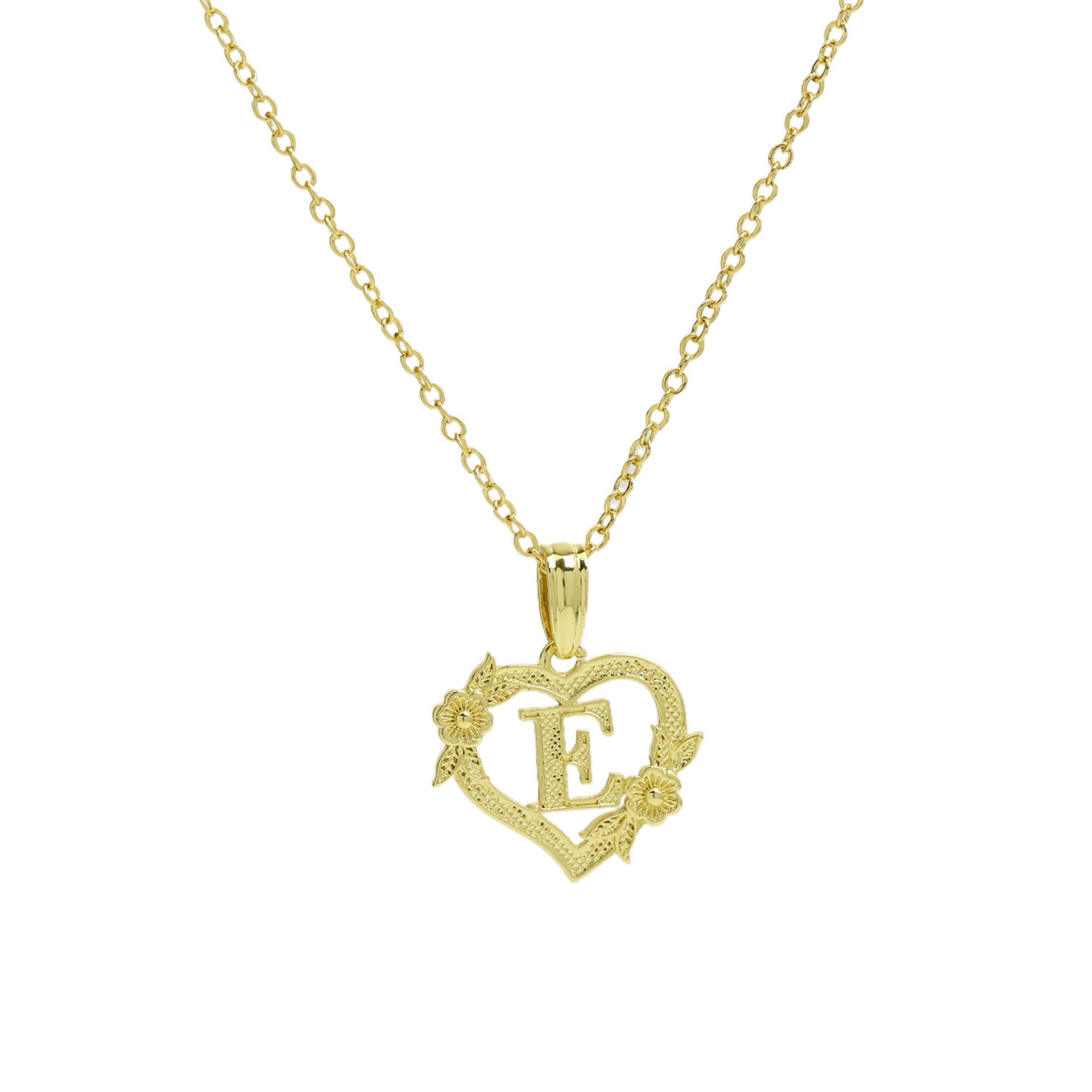 Isobel Initial Heart Pendant Necklace - Necklace E [FDY8SJUO]