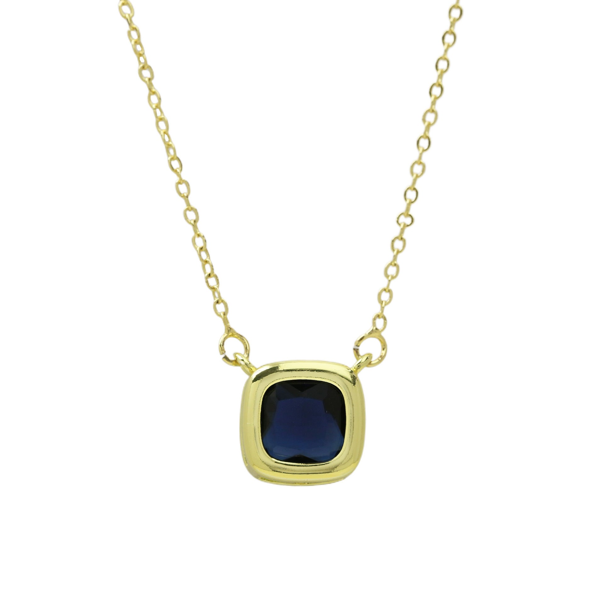 Nairobi Geometric Birthstone Necklace - September Birthstone [0MA4ALTH]