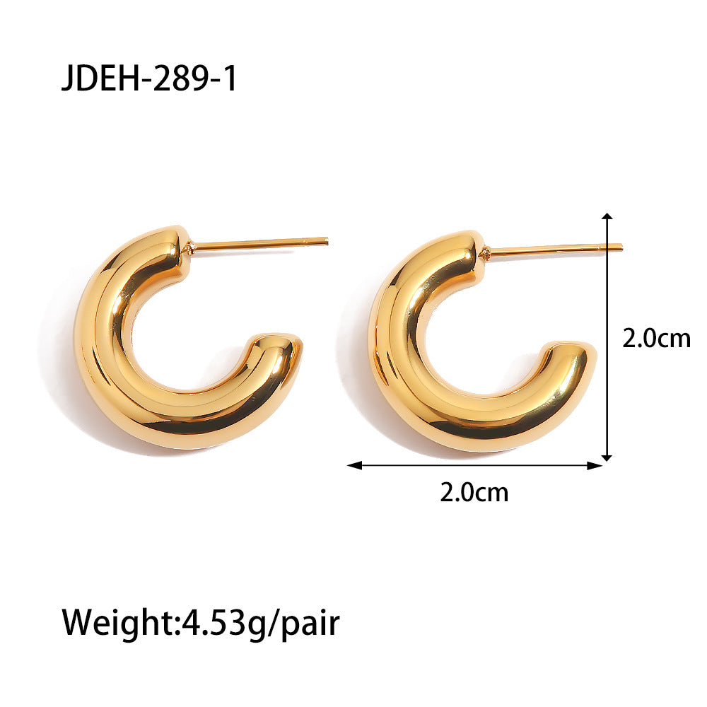 Adelynne Gold Irregular Earrings - JDEH-289-1 [HONOY2O4]