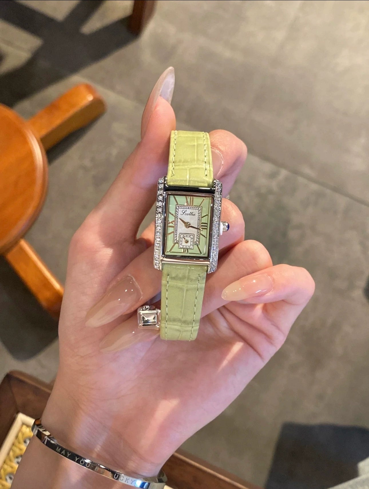 Waverly Vibrant Square Watch - Fruit Green [0VEBG514]