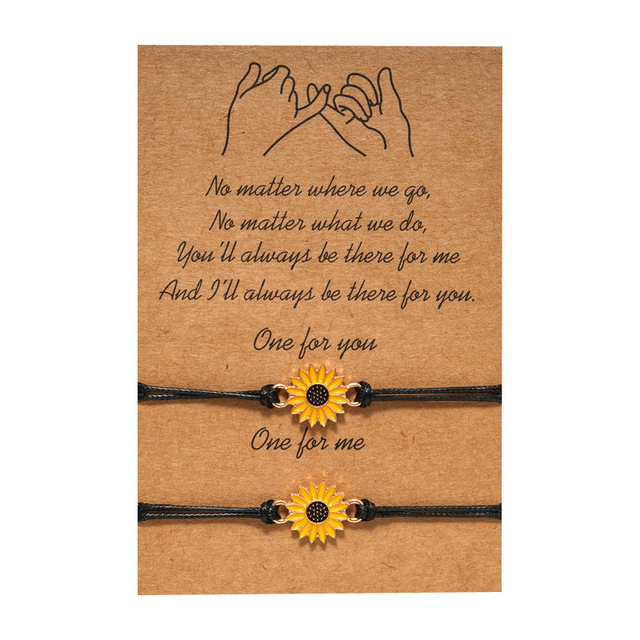 Lelia Dainty Charm Bracelet - Sunflower