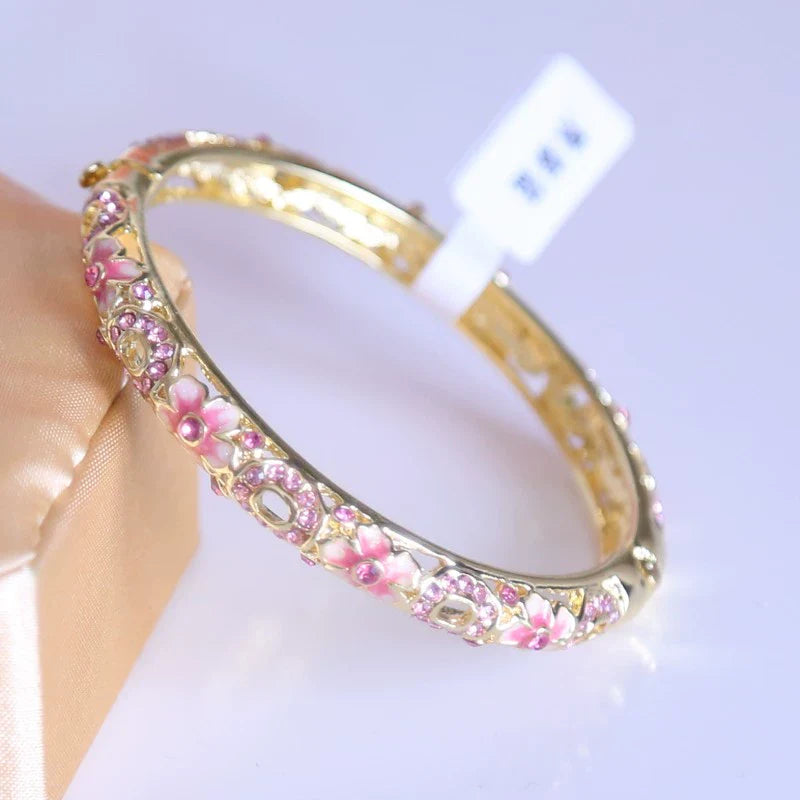 Hayat Palace CloisonnŽ Bracelet - Pink