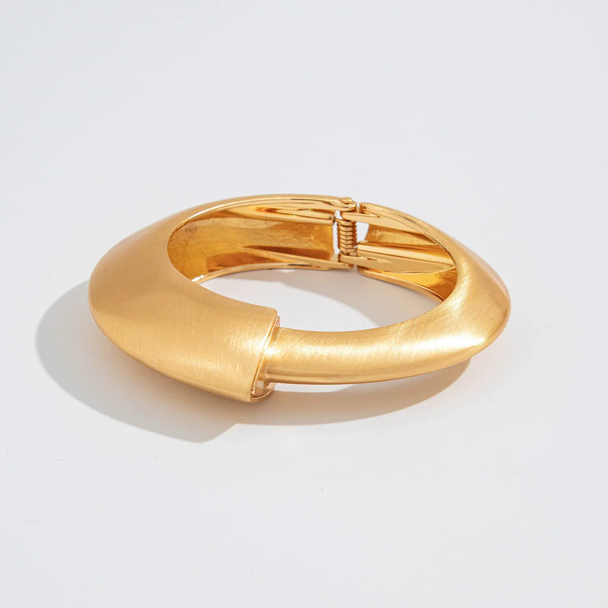 Darleen Irregular Gold Cuff Set - Brushed Gold Style Four
