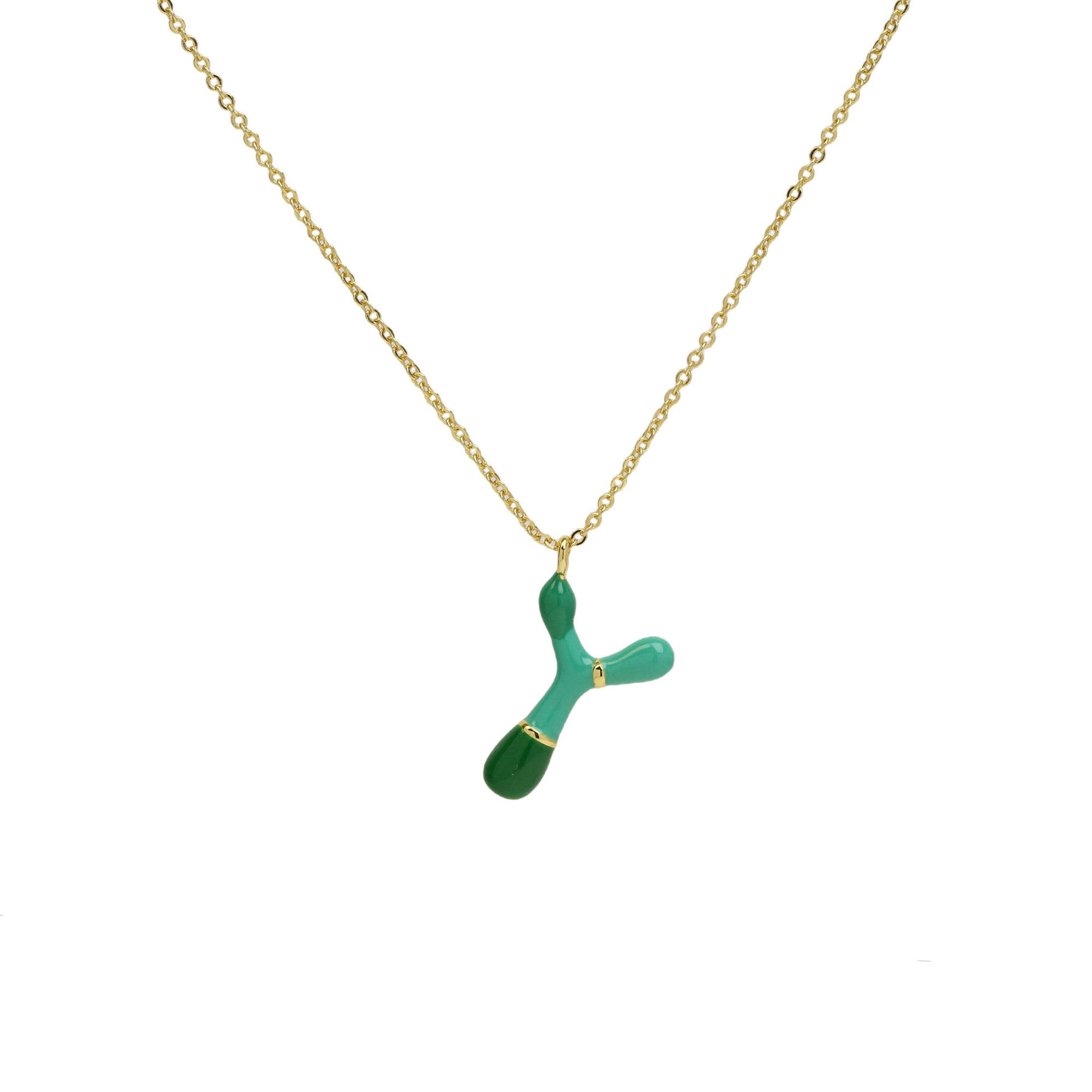 Esmae Bubble Initial Necklace - Necklace Y [S1UMM7FQ]