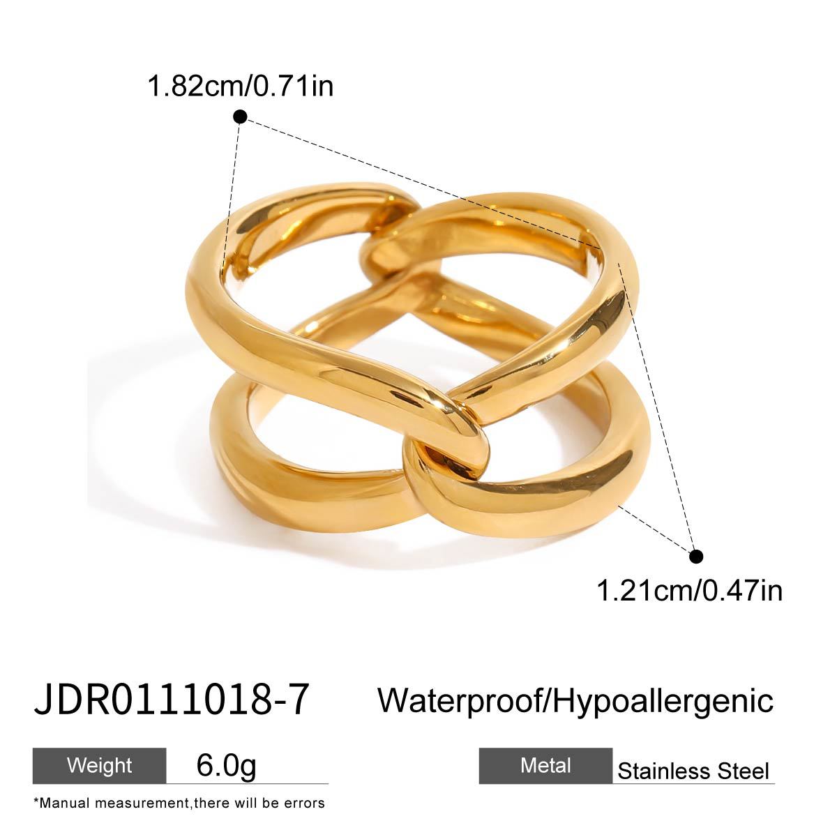 Josslyn Sleek Cross Ring - JDR0111018-7 [K3FW2PXA]