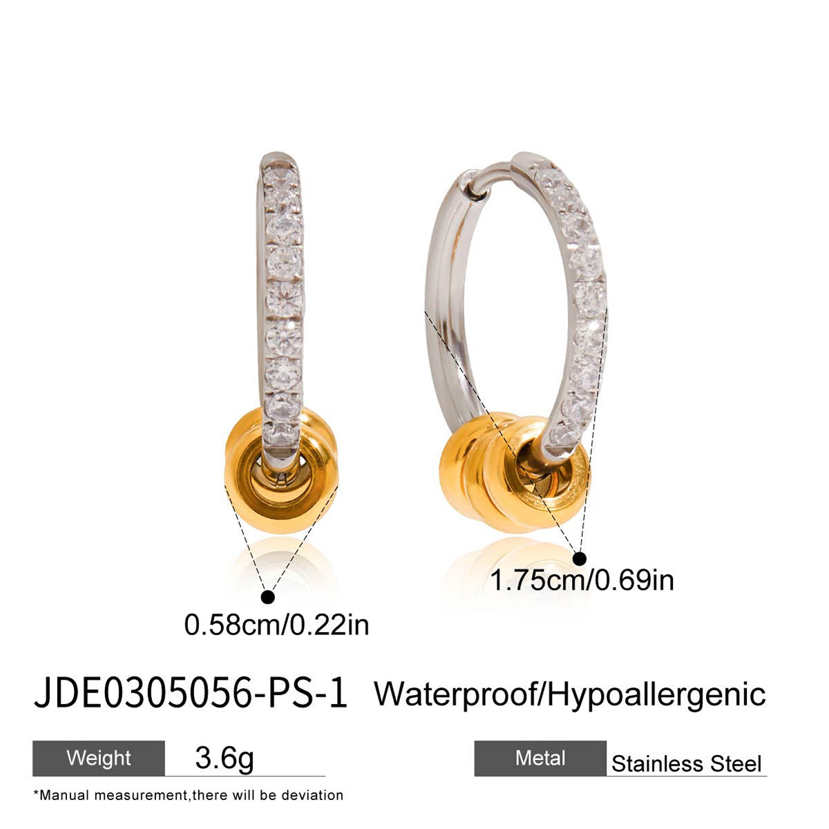 Karrington Diamond Circle Hoop Earrings - JDE0305056-PS-1 [KRN7VOFQ]
