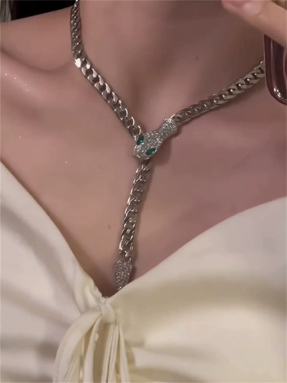 Rosita Snake Statement Choker - Snake-shaped