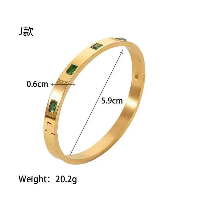 Zariyah Vintage Inlaid Bracelets - Style J