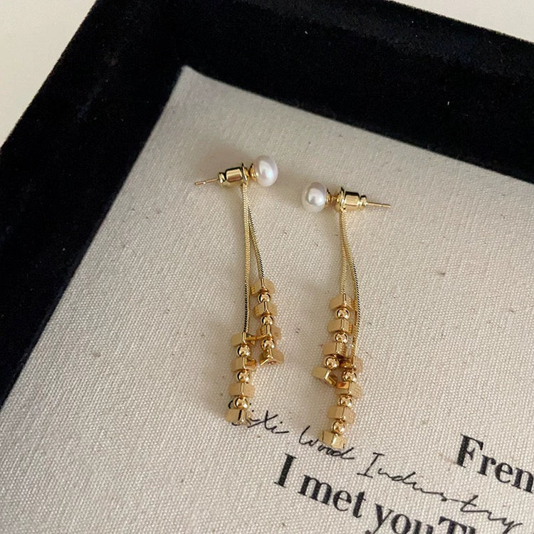 Jianna Convertible Star Tassel Earrings - Gold