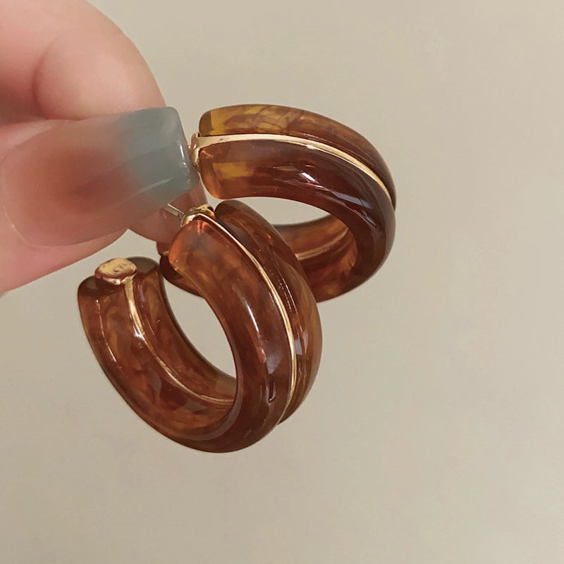 Malaiyah Translucent Drop Earrings - Coffee [4MRNM6Y1]