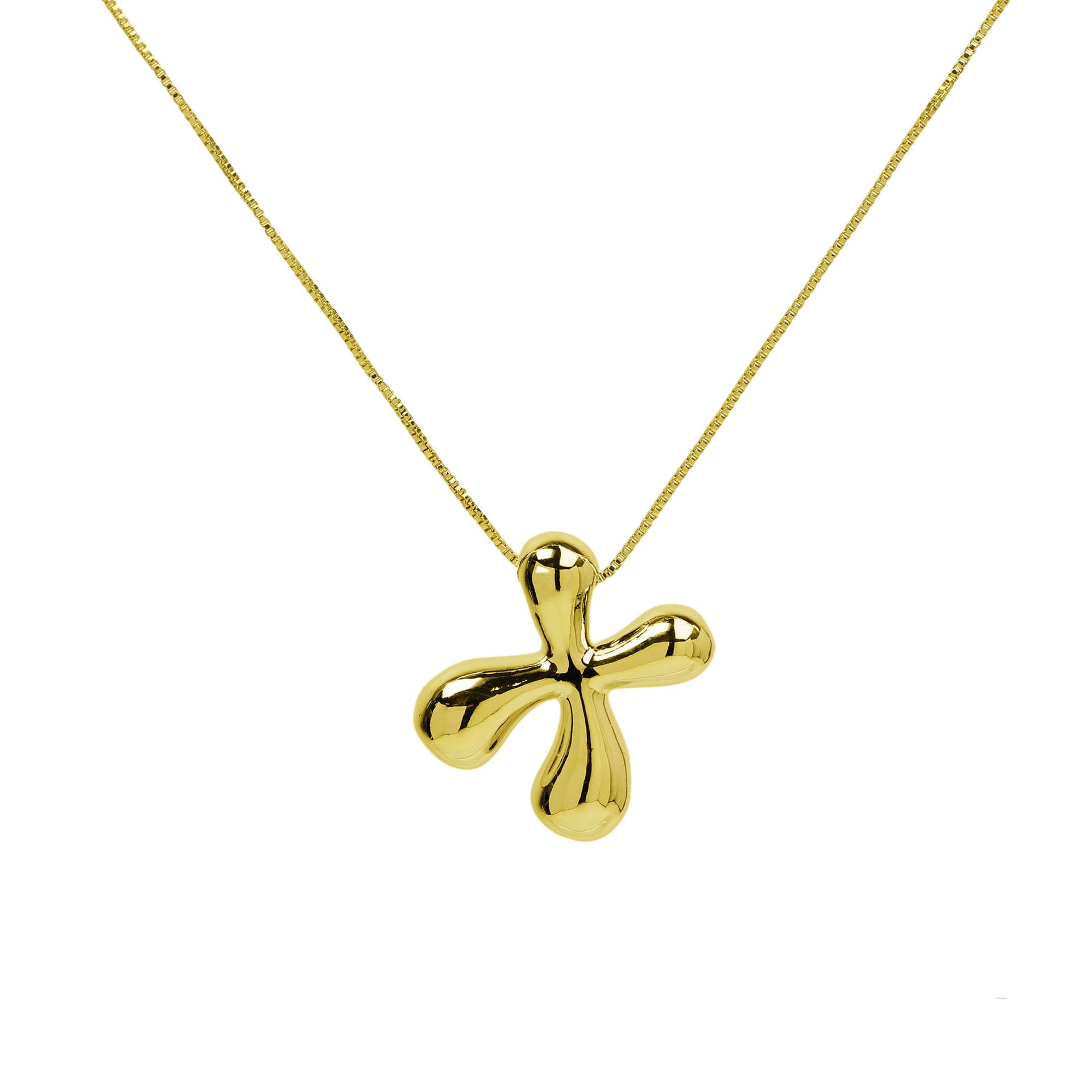 Virginia Bubble Initial Necklace - Letter X Necklace [23UK0VFW]