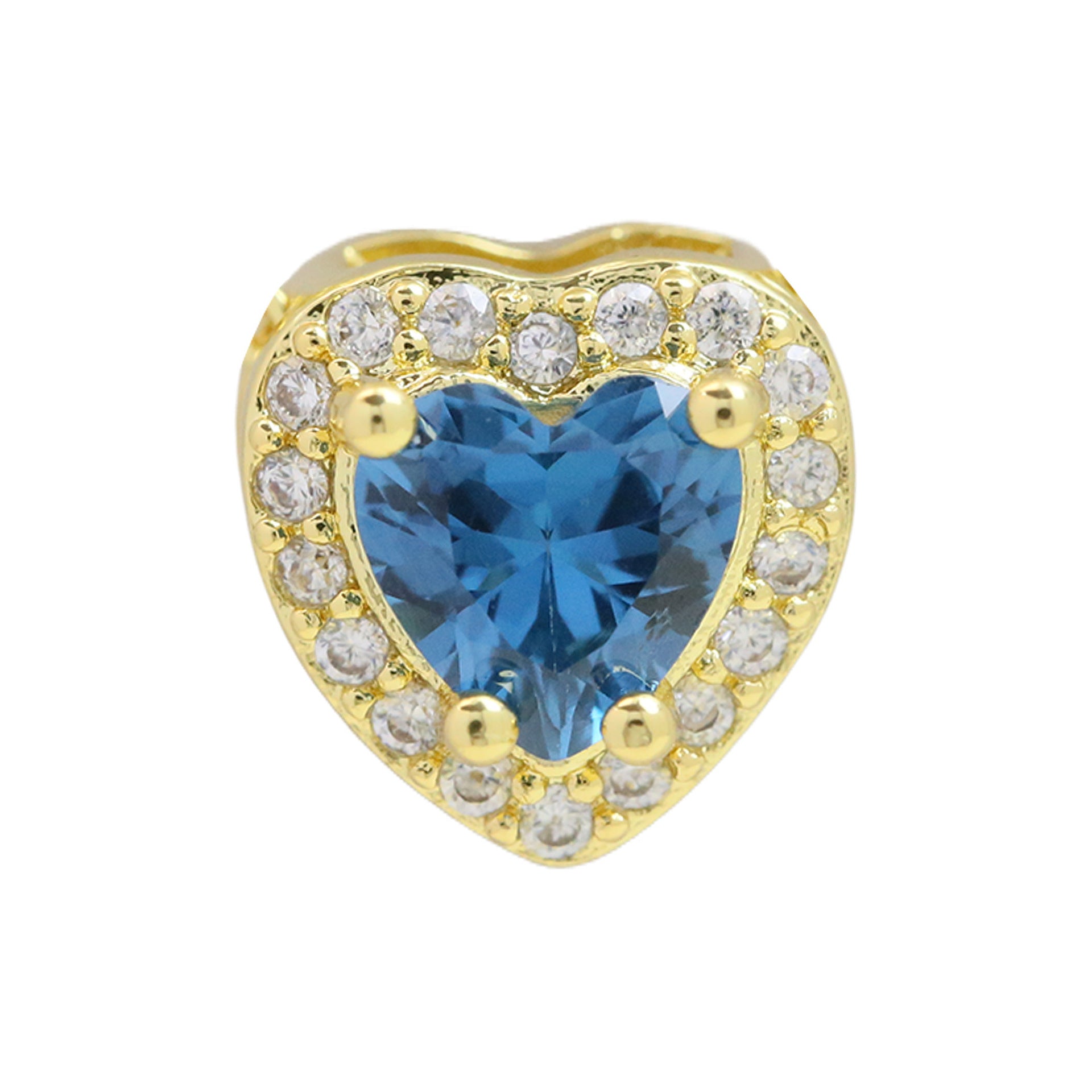 Briar Heart Initial Necklace - December Birthstone Heart [QNIVBAU2]