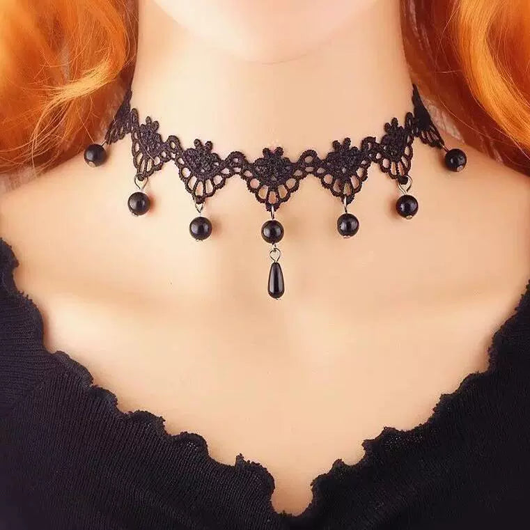 Amran Crystal Lace Choker - Style 23 [EXHAE3T2]