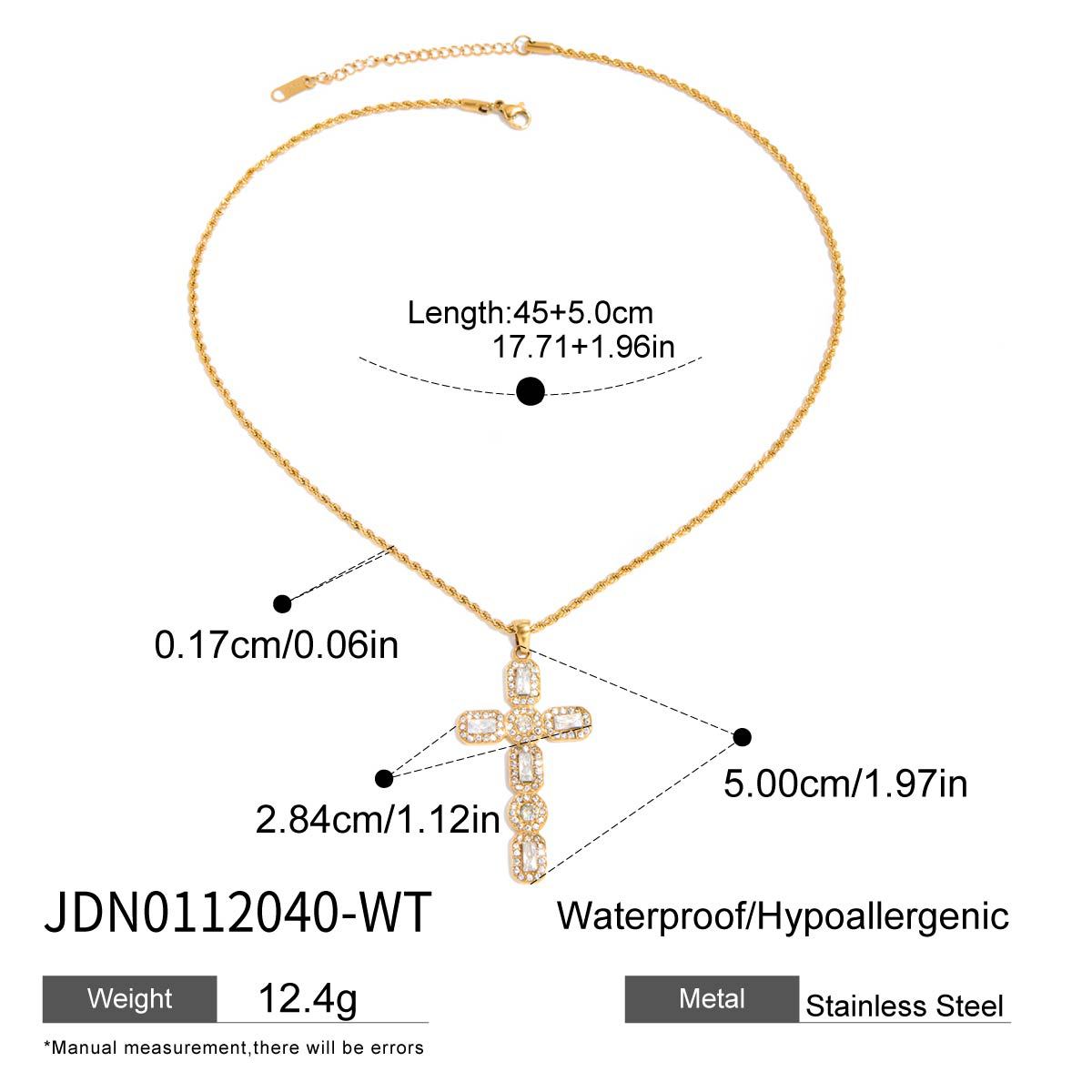 Shaina Rhinestone Interlocking Necklace - Silver [CUKP2YOS]