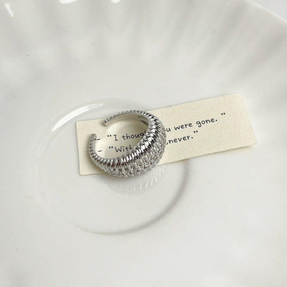 Alexandra Threaded Open Ring - Gold Tone [3THXMM3T]