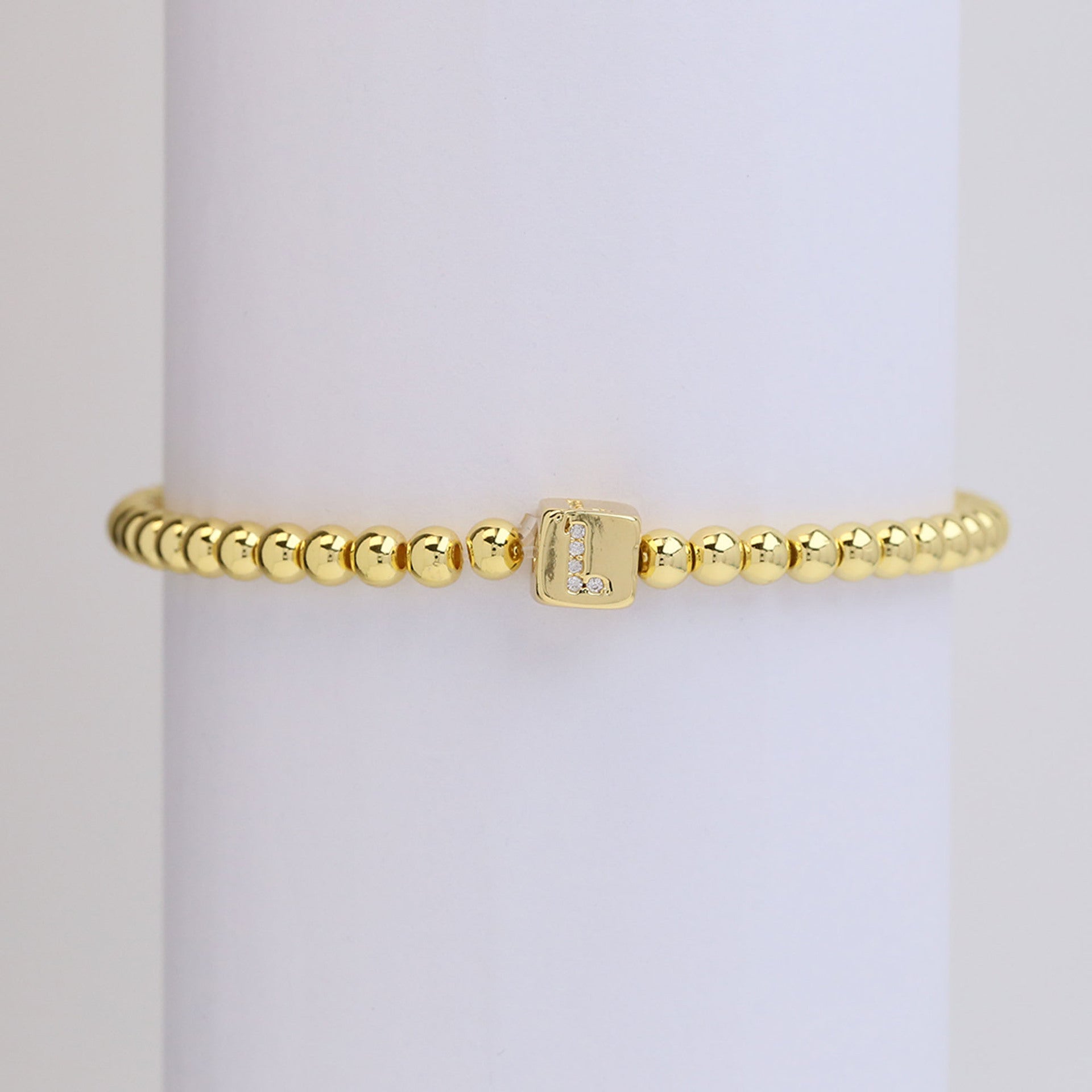 Layana Initial Cube Bracelet - L [P1UEUM7L]