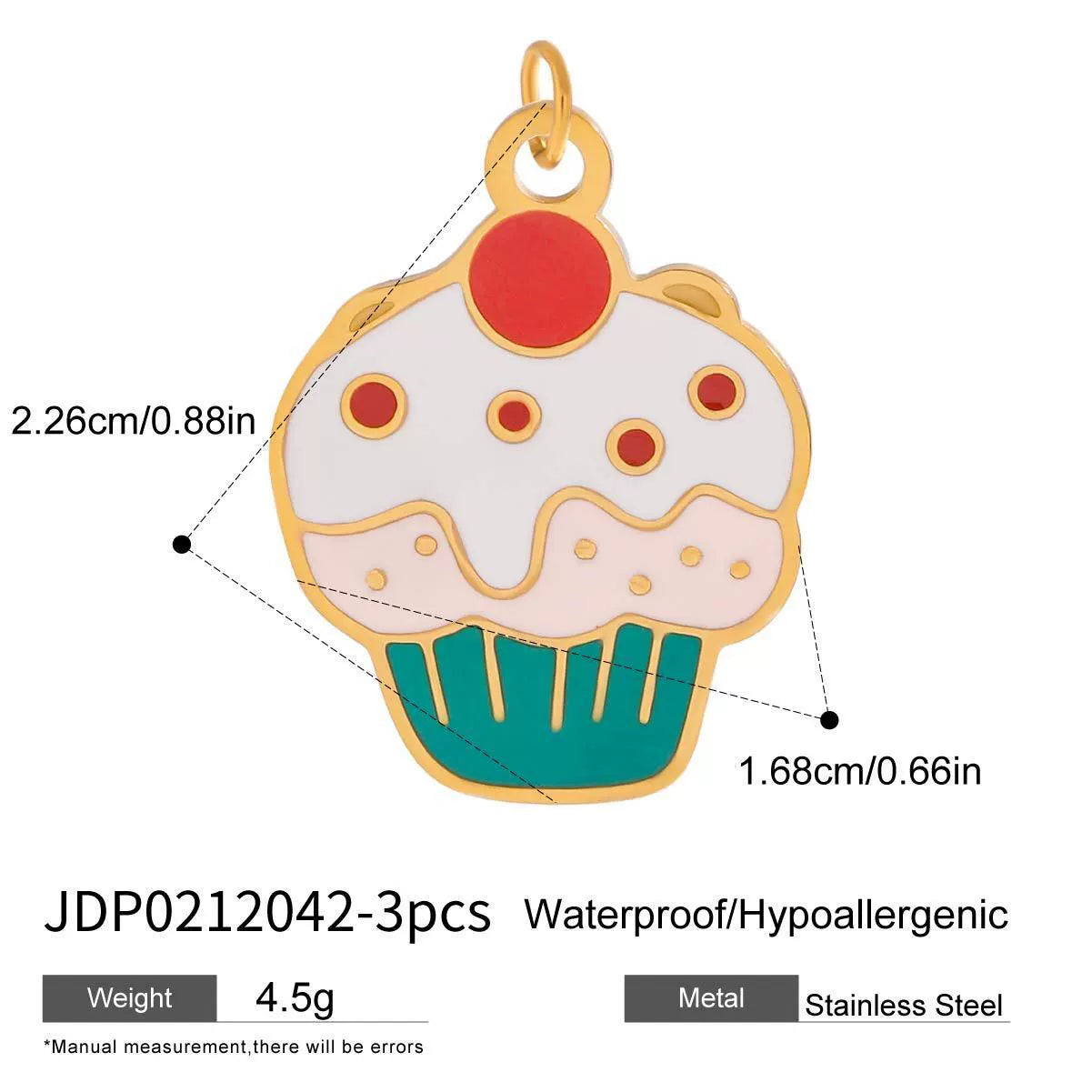 Kaylea Titanium Charm Pendants - JDP0212042-3pcs [1Q66IDA5]