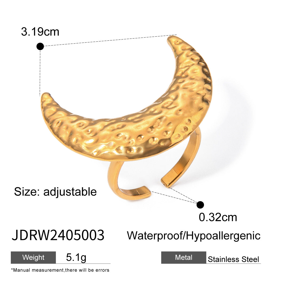 Jianna Zircon Stainless Ring - JDRW2405003 [SV5X5ZN3]