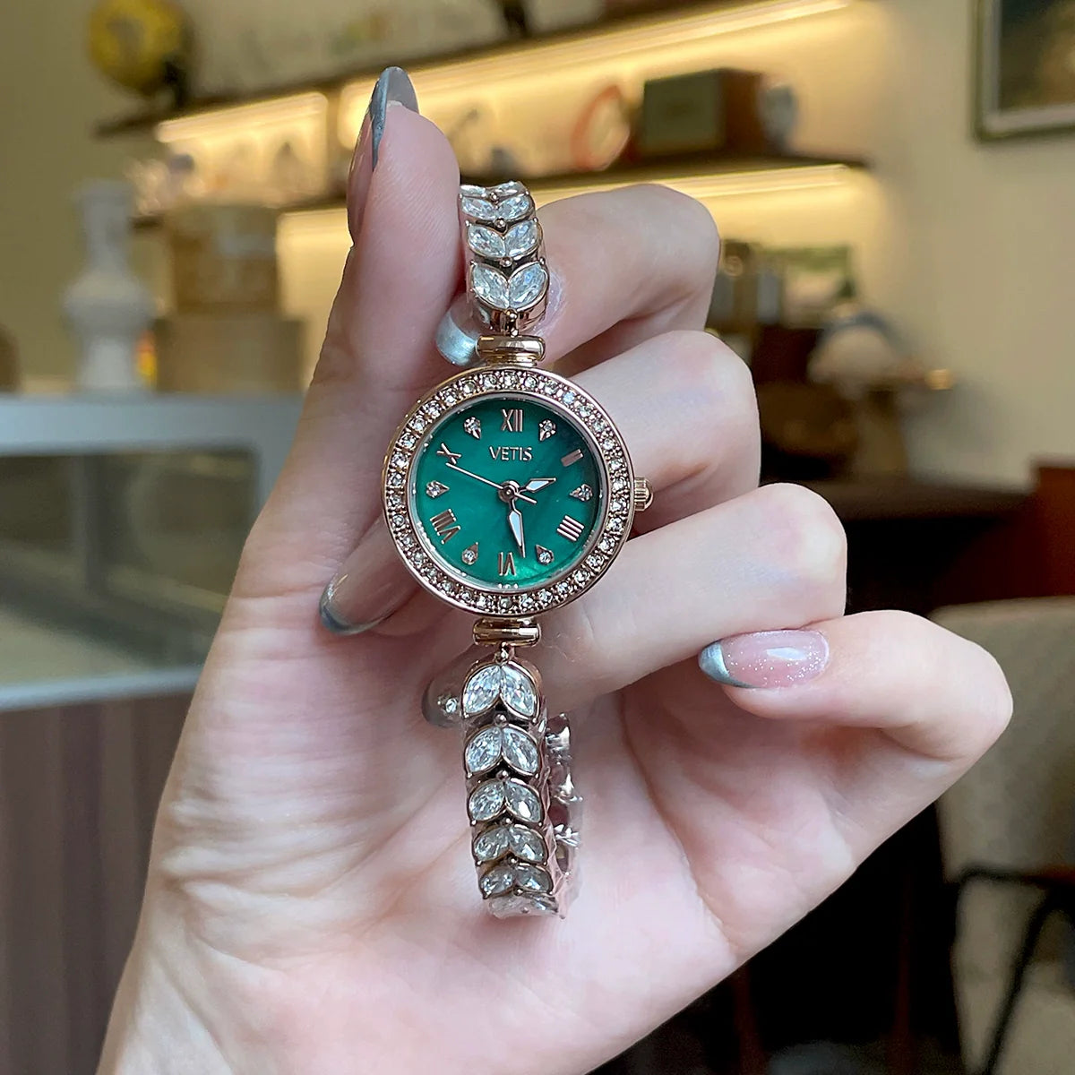 Rubie Petite Crystal Watch - Green