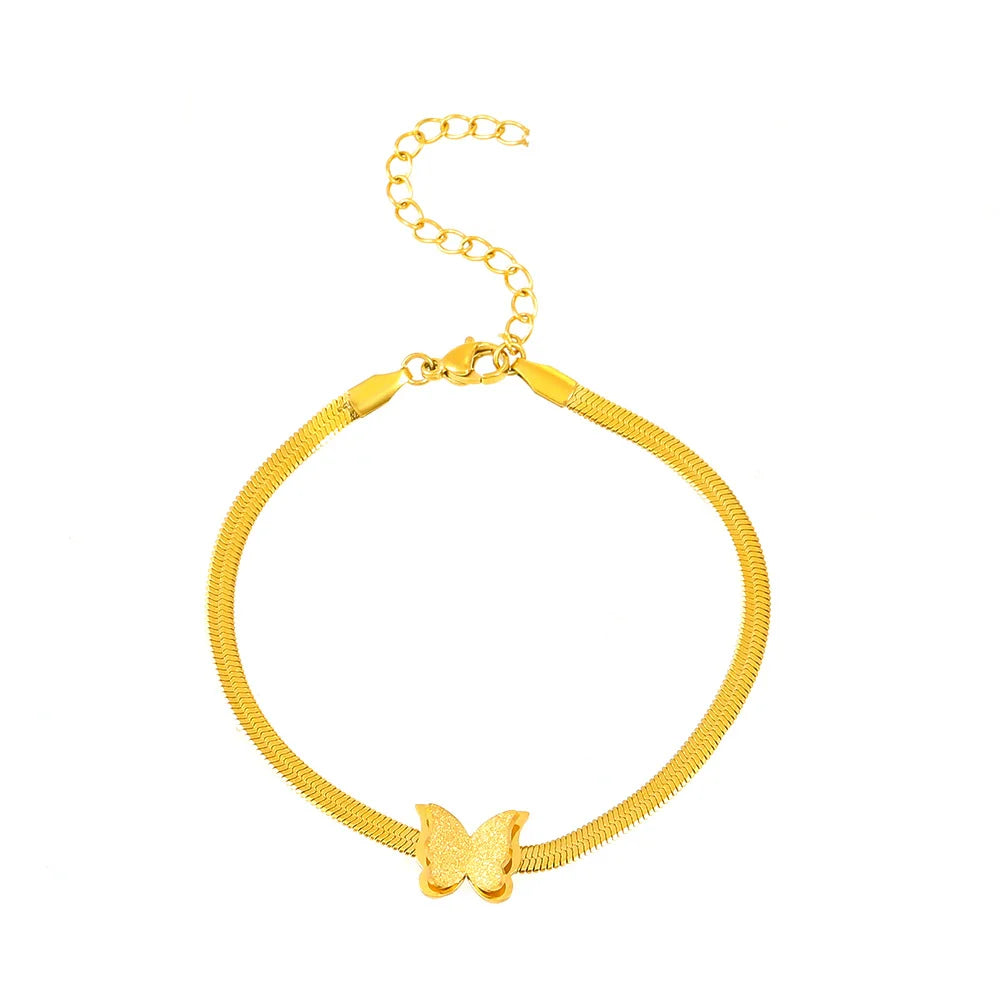 Kadence Butterfly Tassel Choker - 18K Gold Bracelet