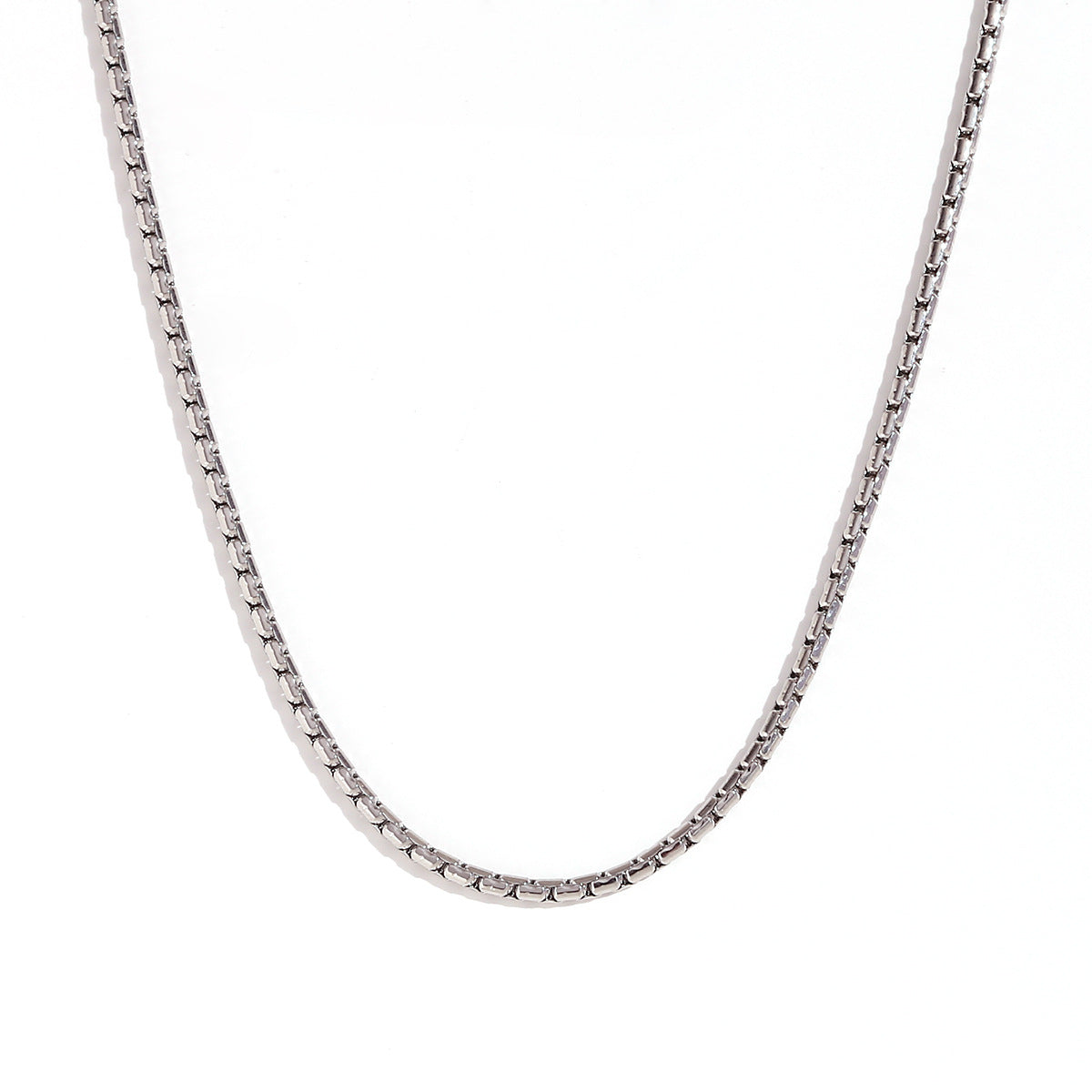 Yurani Delicate Body Chain - 2.2mm Hammered Faux Pearl Chain - Steel [E80RDHN2]