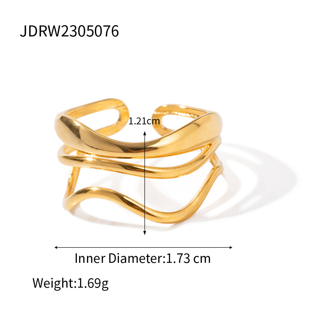 Zayna Sculptural Band Ring - JDRW2305076 [LZNQOLH1]