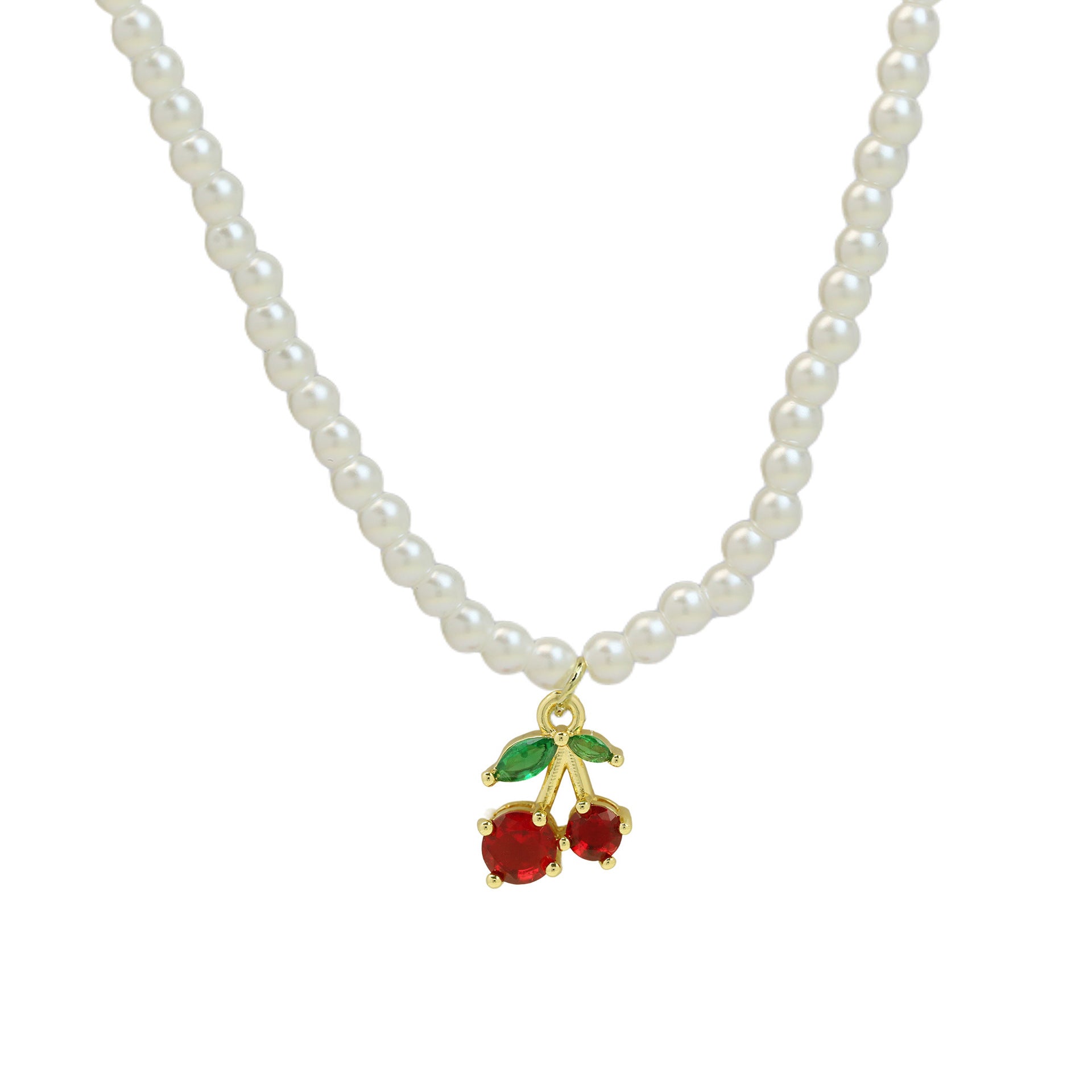 Alana Enamel Fruit Pendant Necklace - Pomegranate [DI6YKL4K]