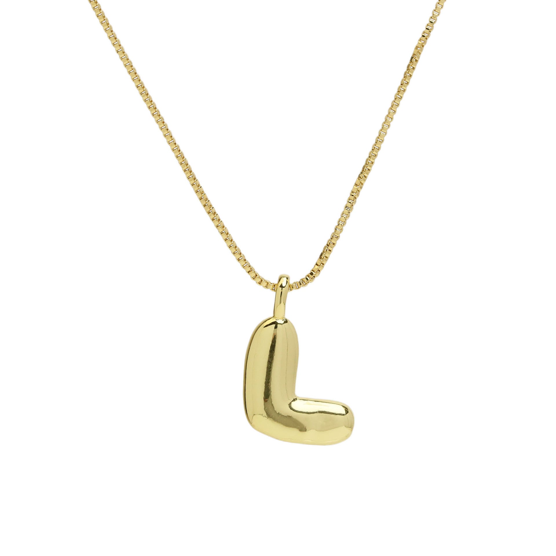 Odalys Gold Initial Pendant - Necklace L [HNL89N9V]