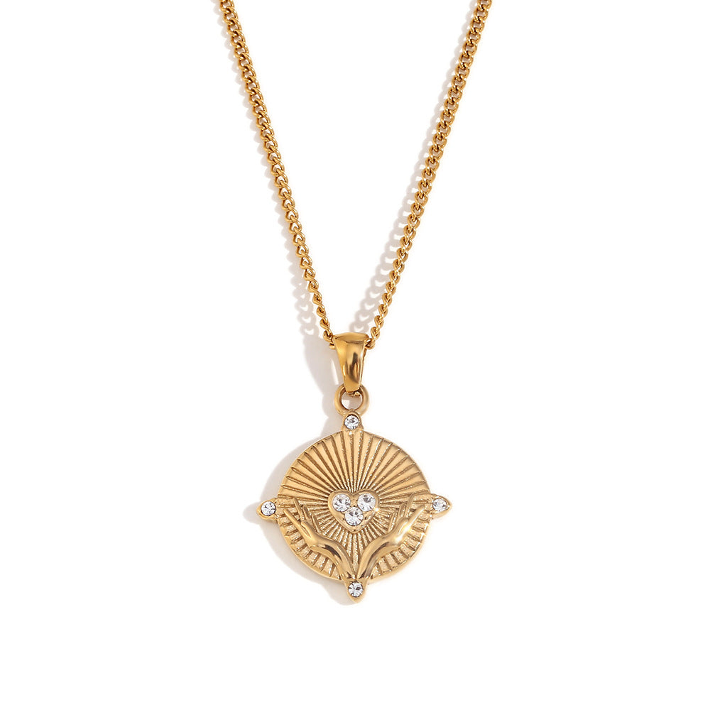 Semira Tarot Charm Necklace - Gold - Heart [3MDW4SAG]