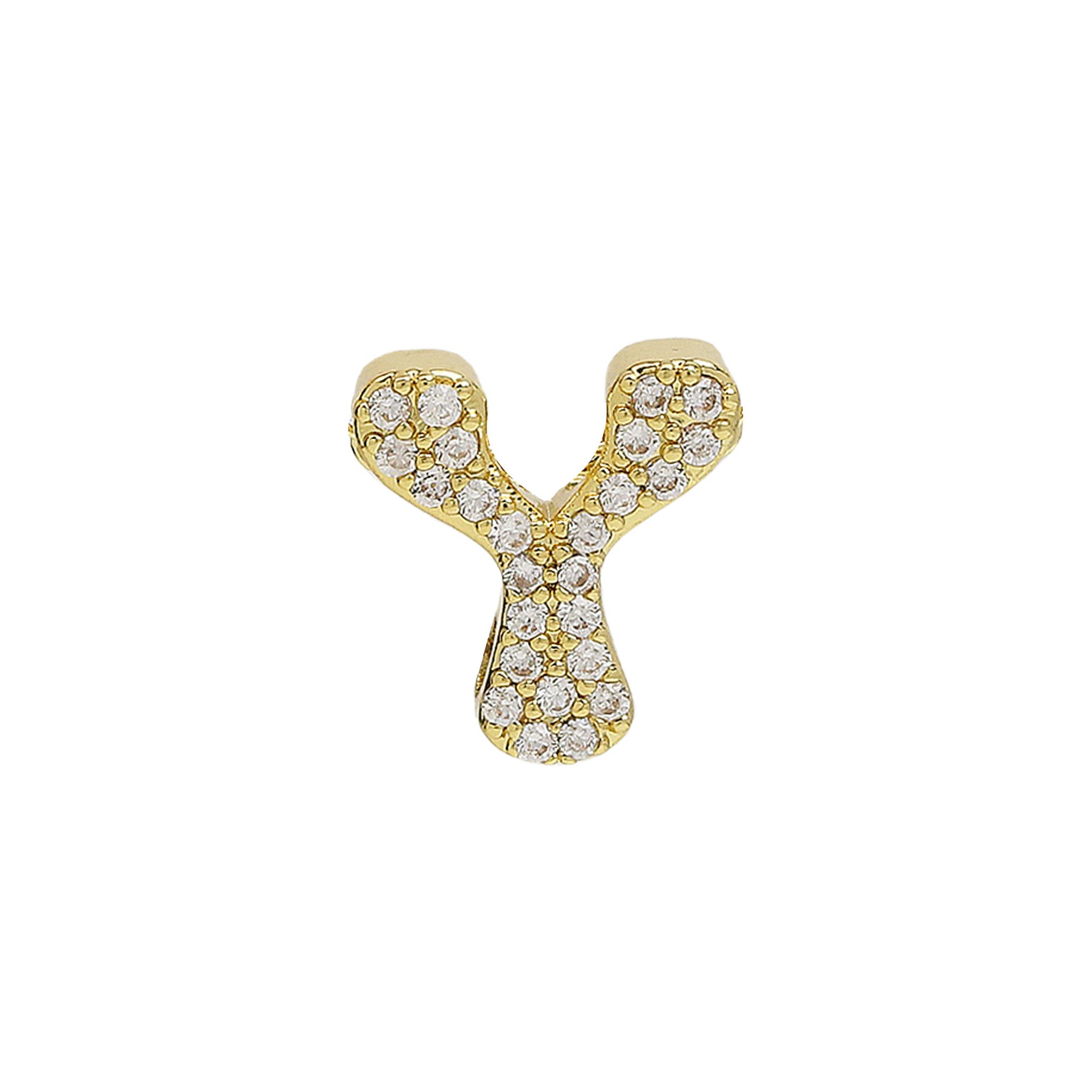 Katheryn Pave Initial Necklace - Y [JDQGPKPC]