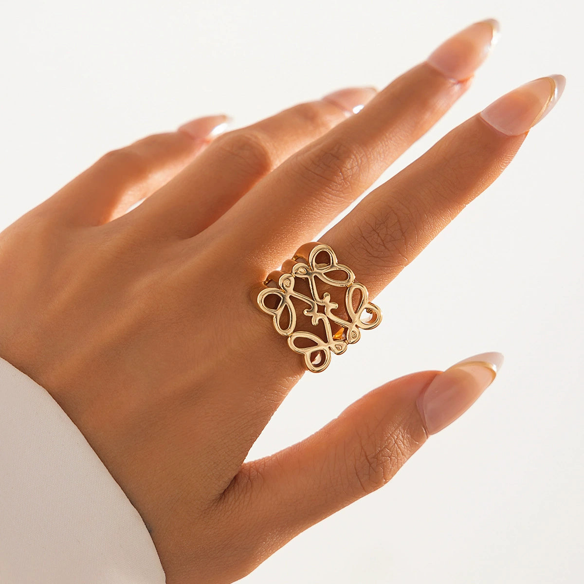 Thelma Modern Bloom Ring - 02 Gold-Tone [ZDLLUIH7]