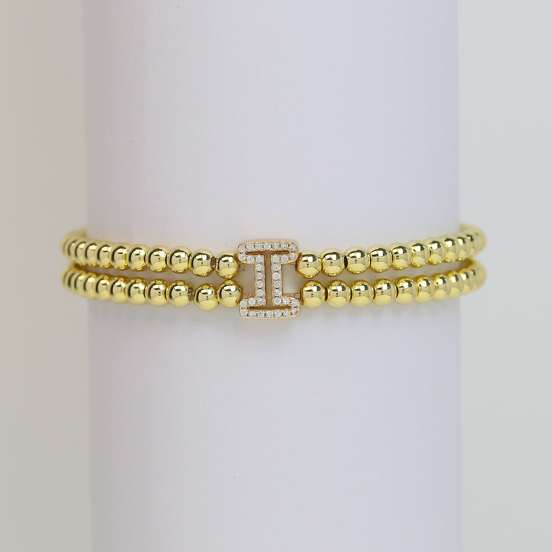 Alexandra Bubble Initial Bracelet - I [IRDNW13N]
