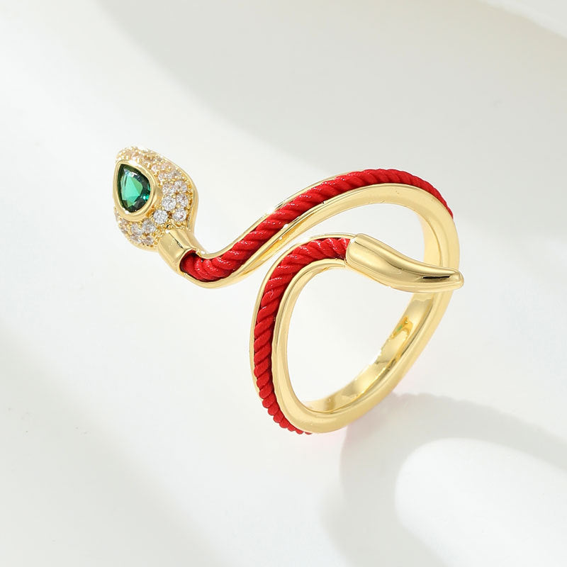 Swayze Serpent Zircon Open Ring - Style 1 [ZYZTOF35]