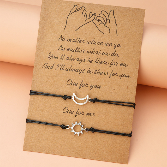 Lelia Dainty Charm Bracelet - Silver Moon Star